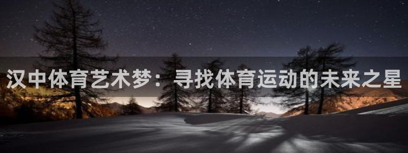 哈哈体育：汉中体育艺术梦：寻找体育运动的未来之星